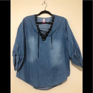 Demin Long sleeve blouse